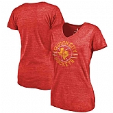 Women's Houston Rockets Fanatics Branded Hometown Collection Clutch Shot Tri Blend T-Shirt Red FengYun,baseball caps,new era cap wholesale,wholesale hats
